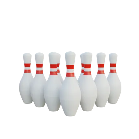 Bowling Pins  3D Icon