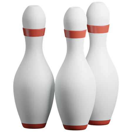 Bowling Pins  3D Icon