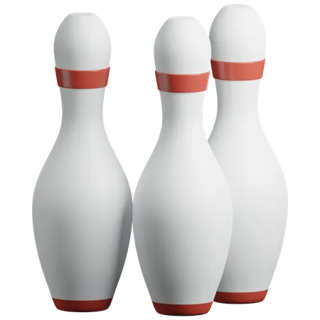 Bowling Pins  3D Icon