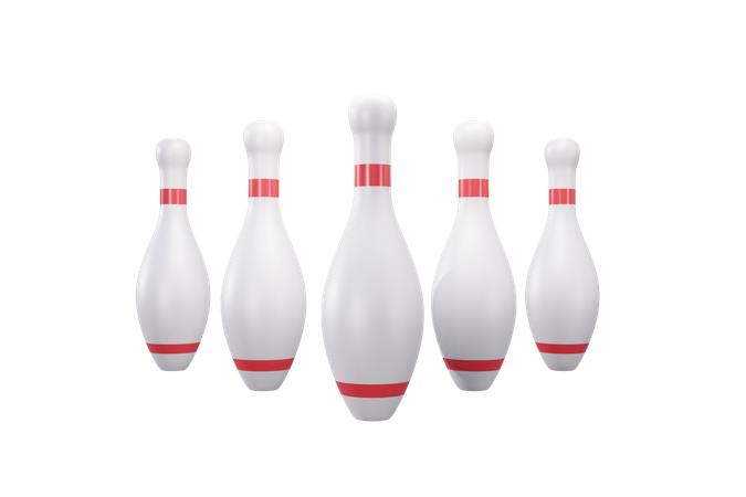 Bowling Pins  3D Icon