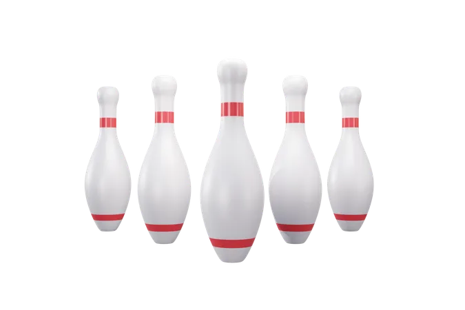 Bowling Pins  3D Icon