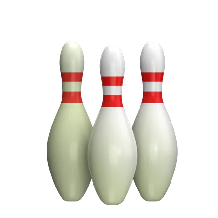 Bowling Pins  3D Icon