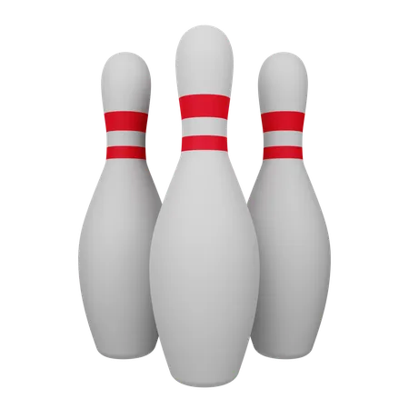 Bowling Pins  3D Icon