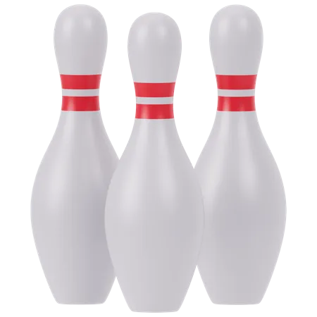 Bowling Pins  3D Icon