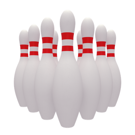 Bowling Pins  3D Illustration