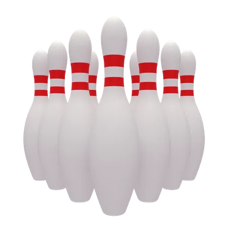 Bowling Pins  3D Illustration