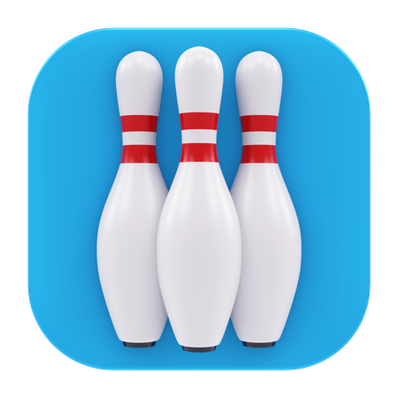 Bowling Pins App  3D Icon