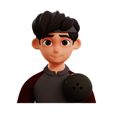 Bowling Player  3D Icon