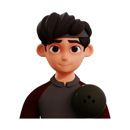 Bowling Player  3D Icon