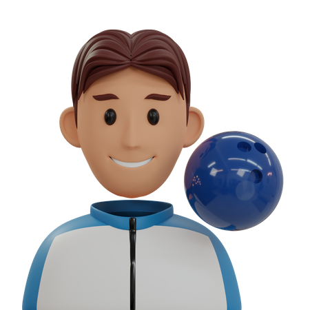 Bowling Player  3D Icon