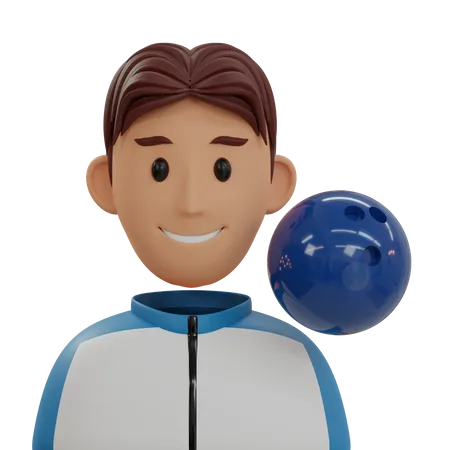 Bowling Player  3D Icon