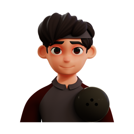 Bowling Player  3D Icon