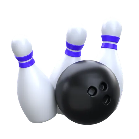 Bowling Strike 3 D Casino Icon 3D Icon