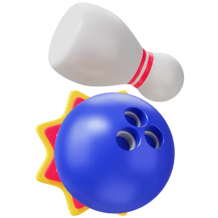 Bowling 3 D Illustration 3D Icon