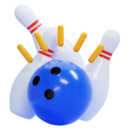 Bowling-Streik  3D Icon