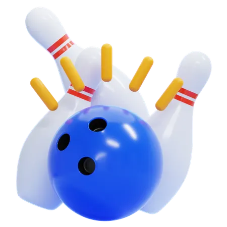 Bowling-Streik  3D Icon