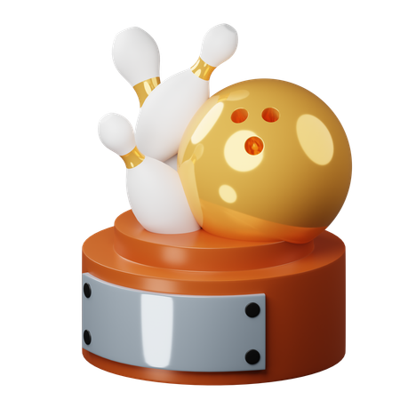 Bowling-Trophäe  3D Icon