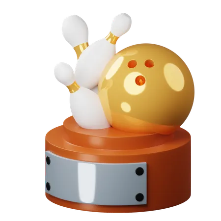 Bowling-Trophäe  3D Icon