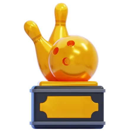 Bowling-Trophäe  3D Icon