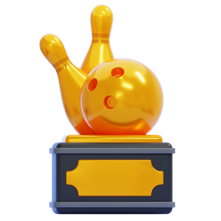 Bowling Trophy  3D Icon
