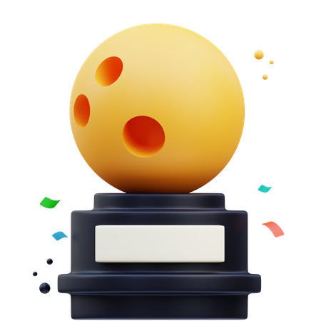 Bowling Trophy 3D Icon