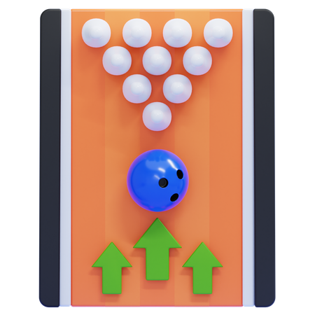 Bowling-Wurf  3D Icon