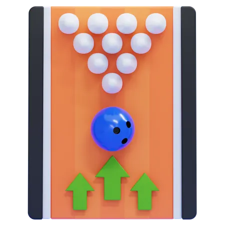 Bowling-Wurf  3D Icon