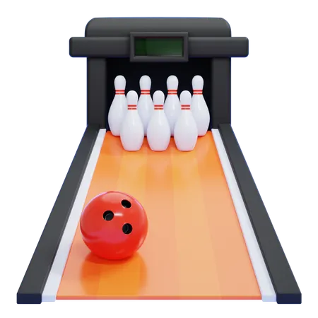 Kegelbahn  3D Icon