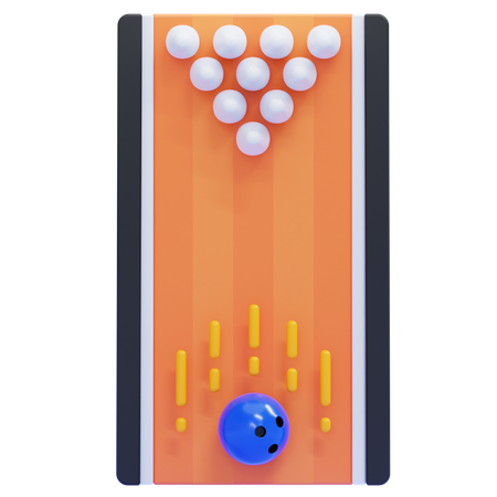 Kegelbahn  3D Icon