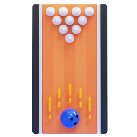 Kegelbahn  3D Icon
