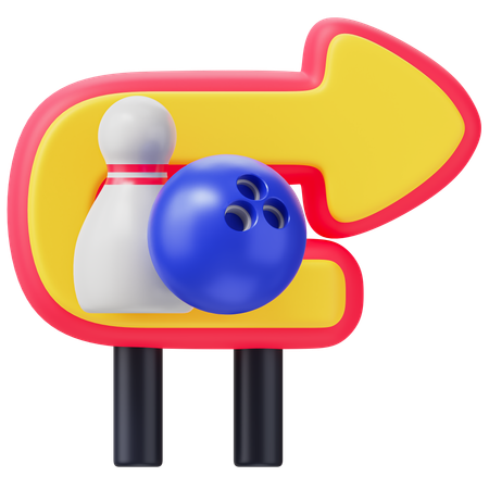 Bowlingbrett  3D Icon