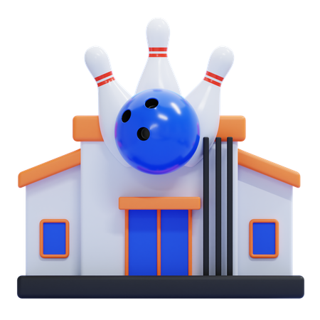 Bowlingzentrum  3D Icon