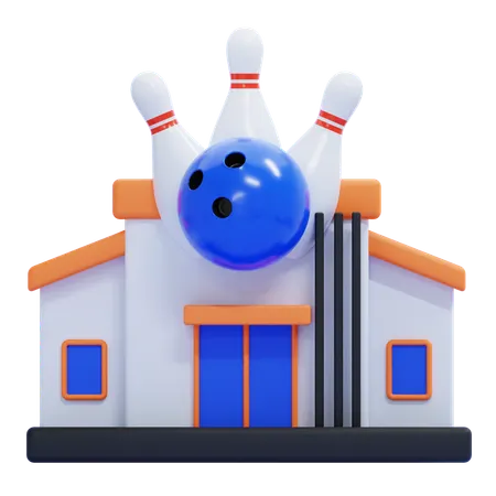 Bowlingzentrum  3D Icon