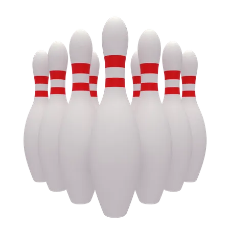 Bowlingkegel  3D Illustration