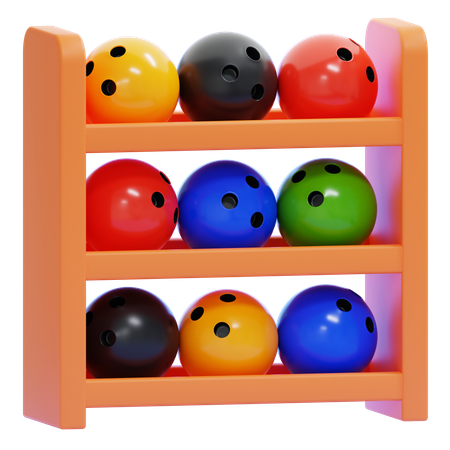 Bowlingkugelständer  3D Icon
