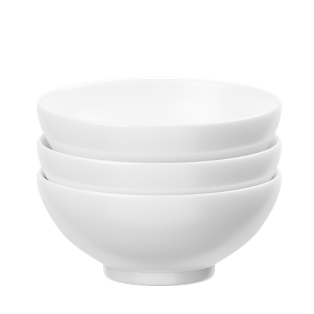 Bowls 3D Illustration