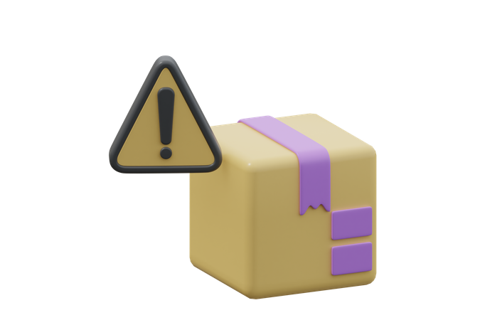 Box Alert  3D Icon