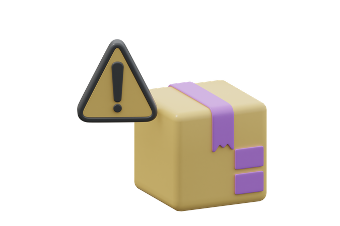 Alerte boîte  3D Icon