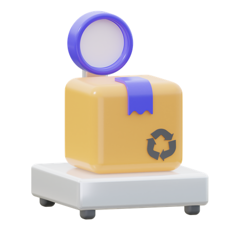 Box balance  3D Icon