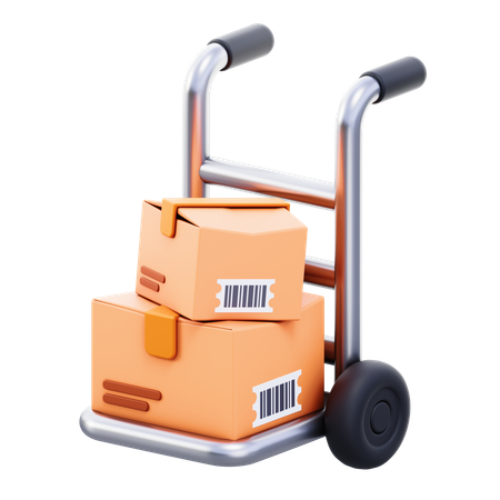 ボックスカート  3D Icon