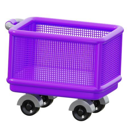 Box Cart  3D Icon