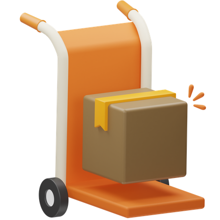 Box Cart  3D Icon