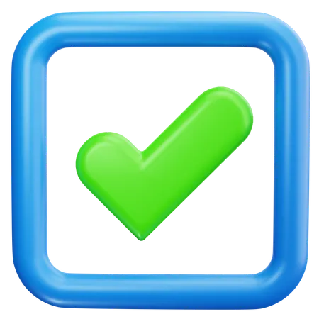 Box Check  3D Icon