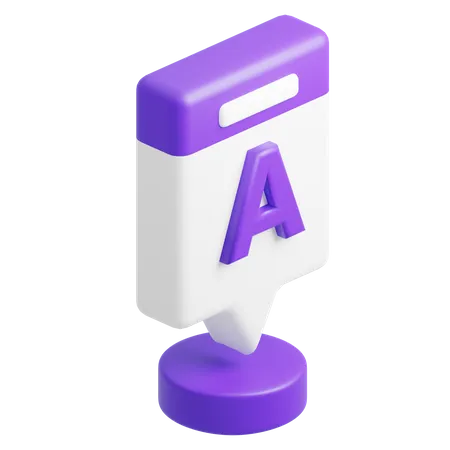 Box Column Chart A  3D Icon