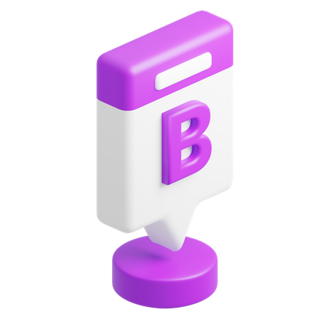 Box Column Chart B  3D Icon