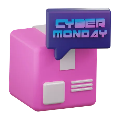 Box Cybermonday  3D Icon