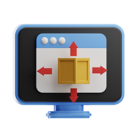 Box Direction  3D Icon