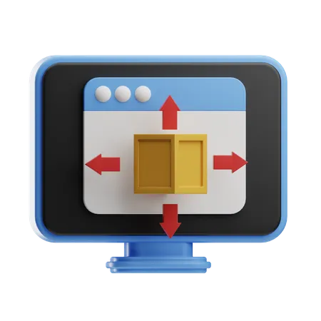 Box Direction  3D Icon