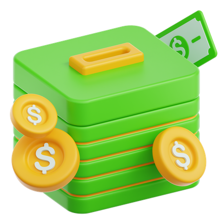 箱寄付  3D Icon