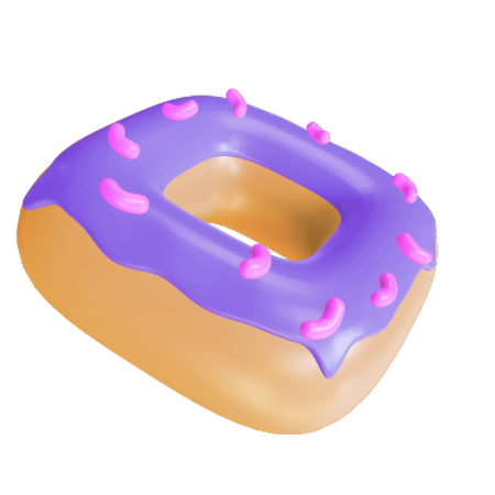 Box Donut  3D Icon